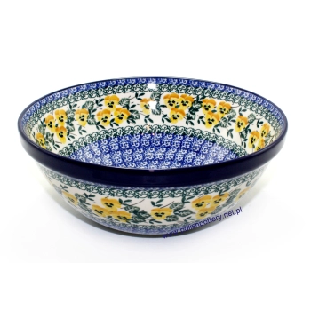 Miska 2L Ø23cm dek. Żółte Bratki